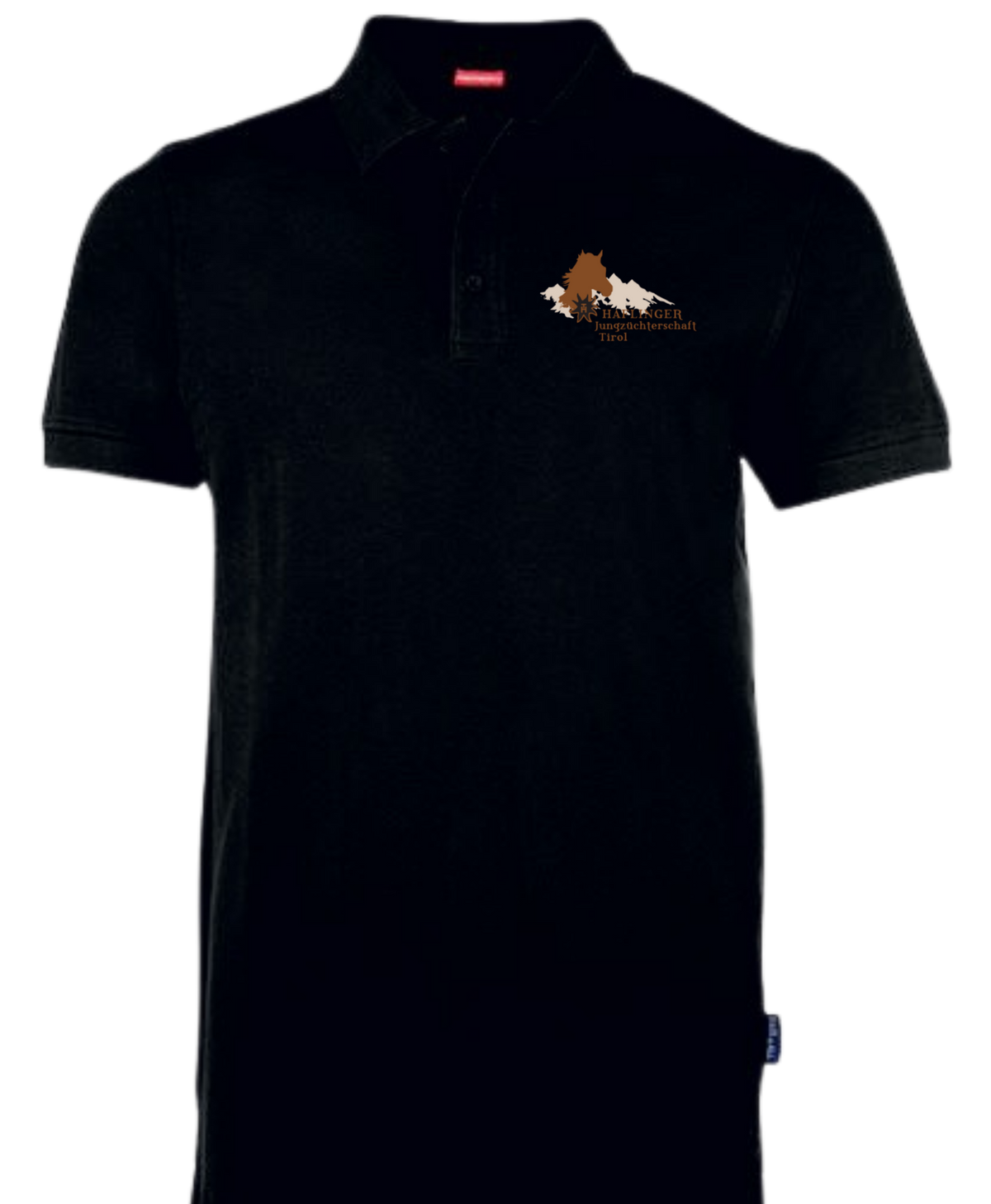 Mens Fitted Stretch Polo SCHWARZ