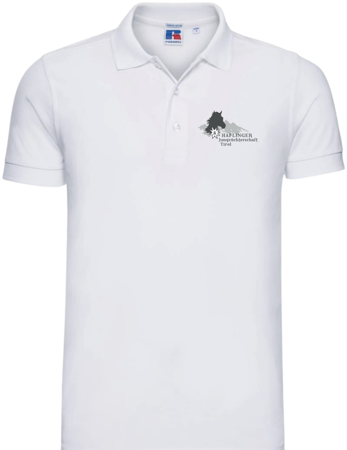 Mens Fitted Stretch Polo WEISS